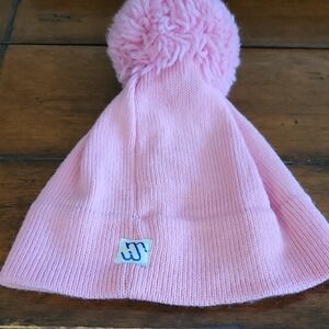 Pink Knit Pom-Pom Beanie for All